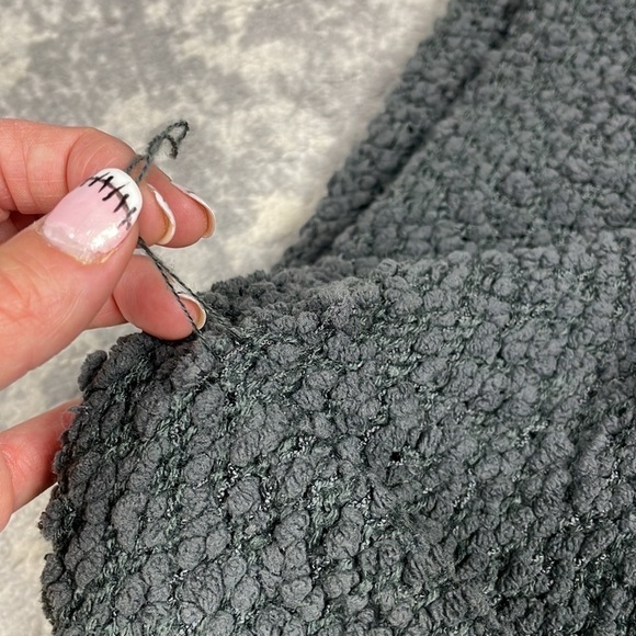 Zara Knit Plush Teddy Knit Open Front Cardigan Oversized Lagenlook Sz M - Picture 9 of 9